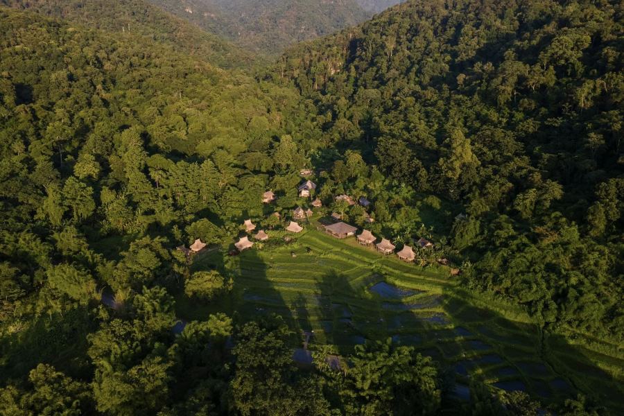 Village in Nam Kat Yorla Pa, Laos